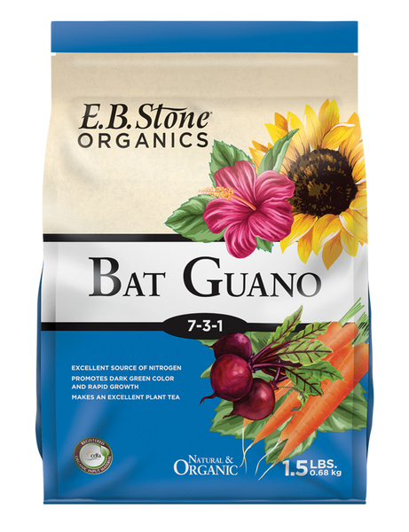 bat plant fertilizer Bat Guano 1.5 Lbs
