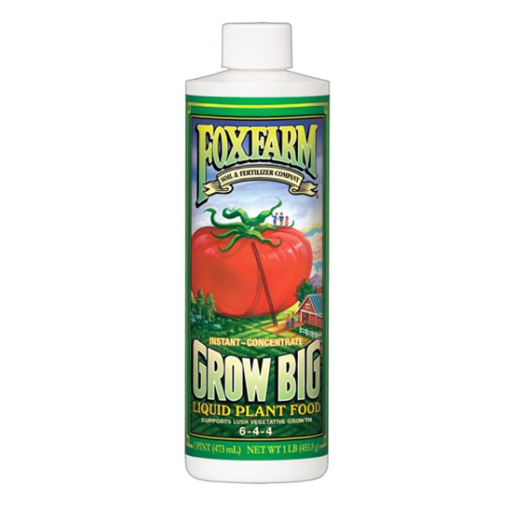 Grow Big Liquid Concentrate Plant Fertilizer 16 oz FoxFarm